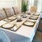 125 PC Heavy Duty Disposable Gold Plastic Plates & Silverware for Party